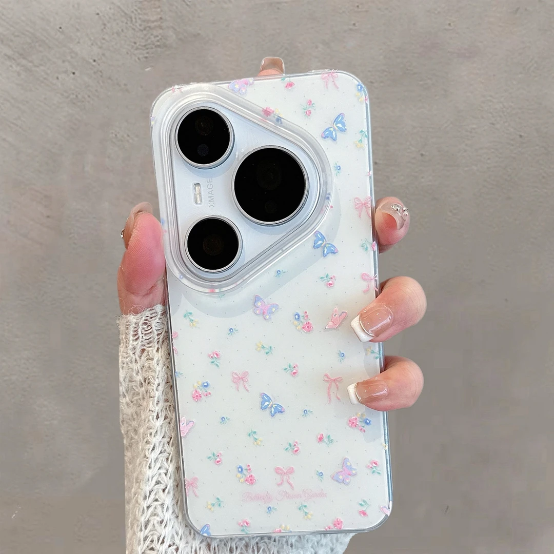 适用于华为pura80手机壳pura80pro新款女80pro+小清新80ultra蝴蝶