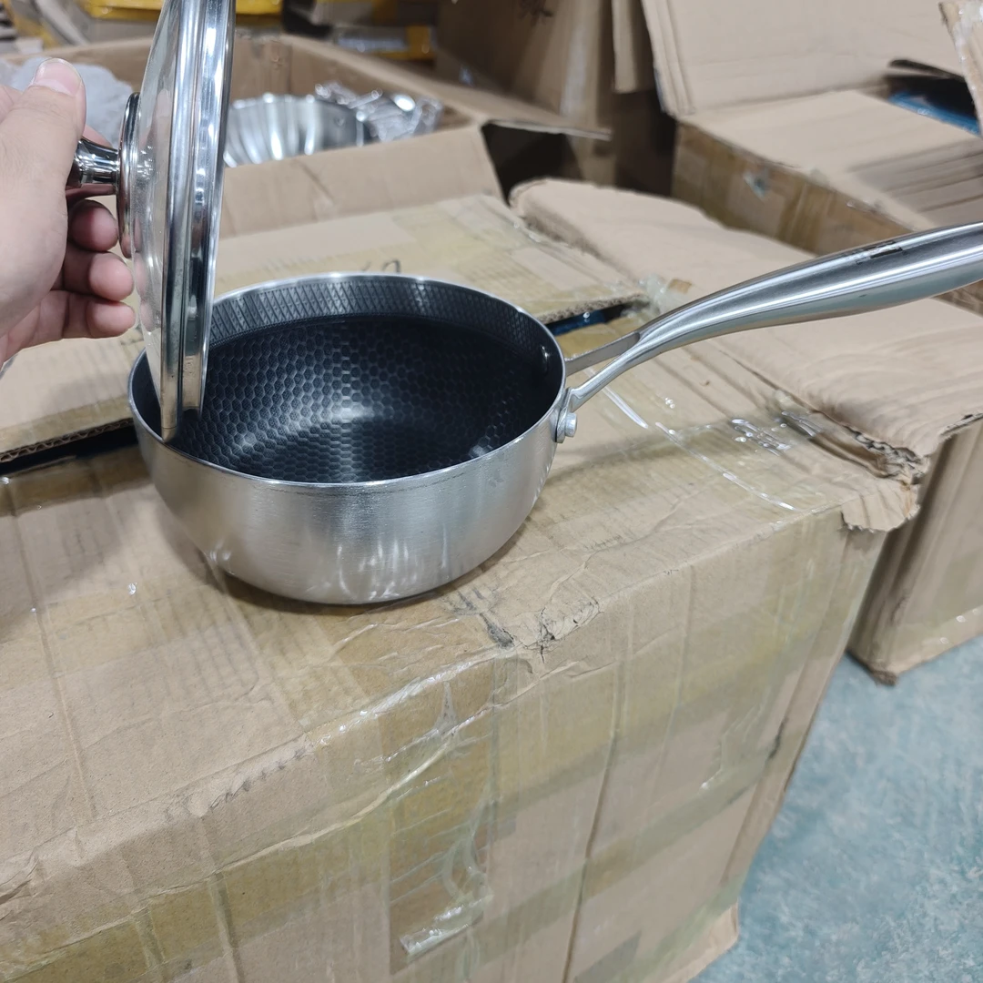 带盖蜂窝18厘米辅食锅