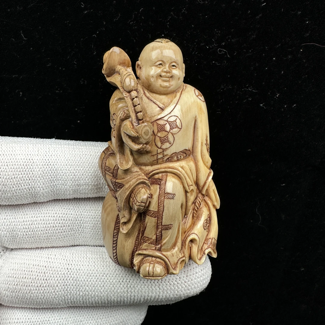 H3223天然猛犸牙回流老牙摆件35X63X24mm支持鉴定 假一罚四