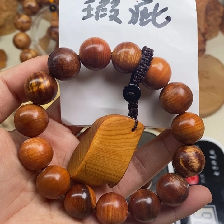 柏木崖柏瑕疵1.5手串46