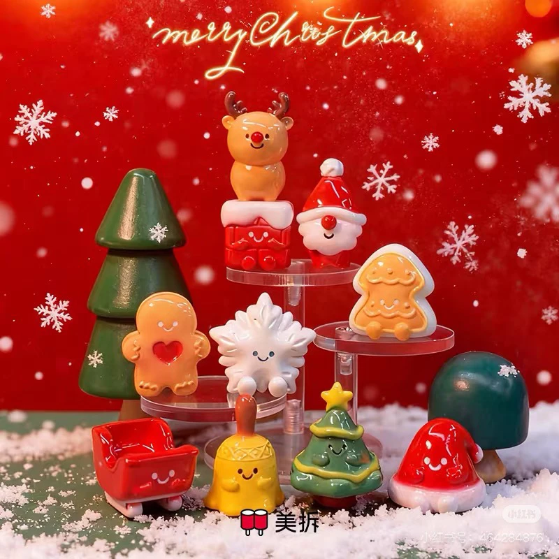 美拆圣诞系列2树脂萌粒盲袋圣诞老人圣诞小鹿潮玩