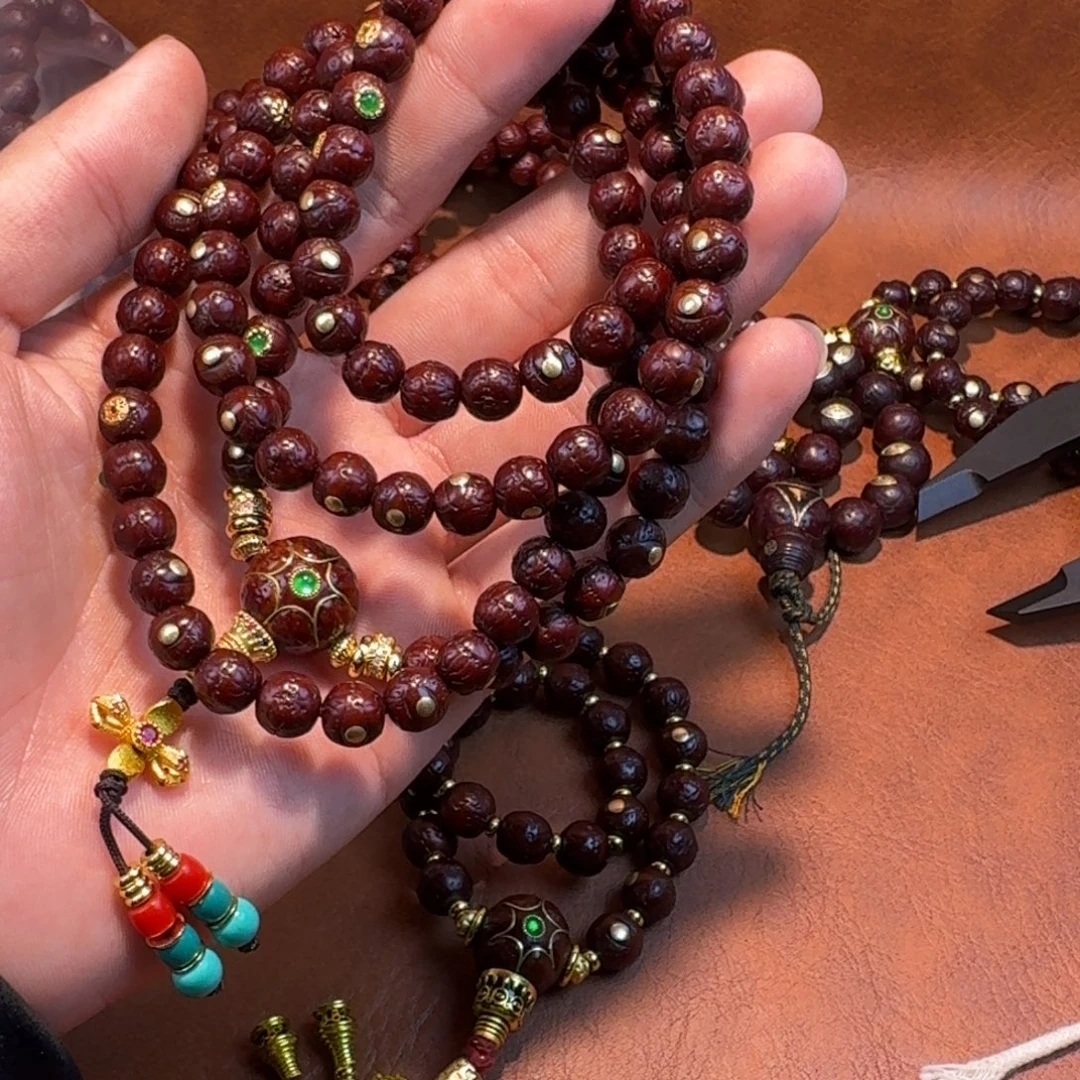 凤眼菩提吊坠满镶嵌108 8.1-8.0