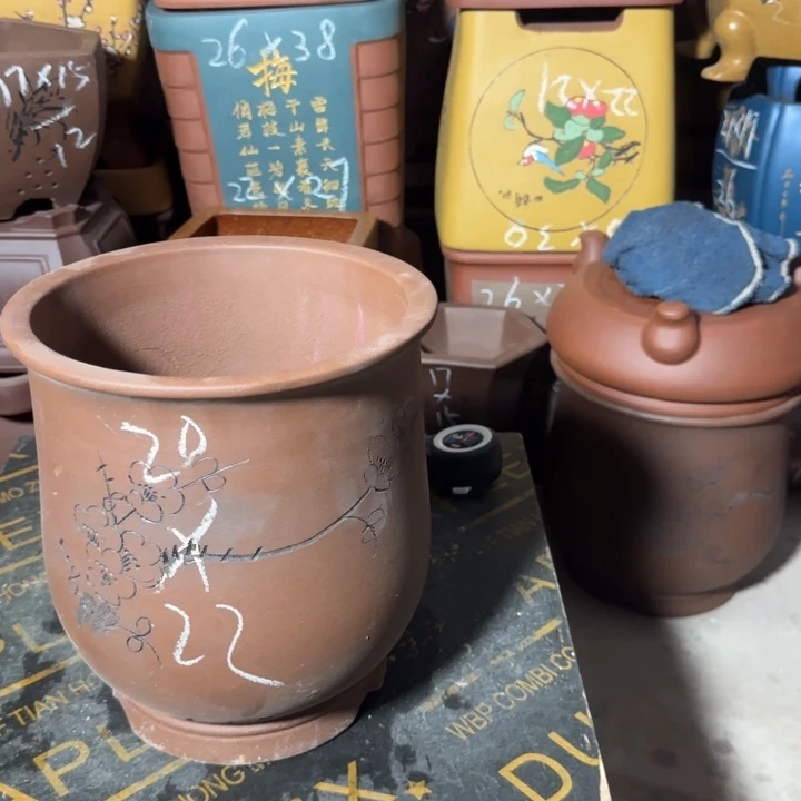 紫砂花盆紫砂花盆