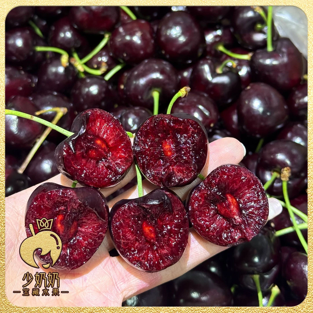 【1J-4J】智利海运桑提娜车厘子 5斤原箱装 内附果径卡