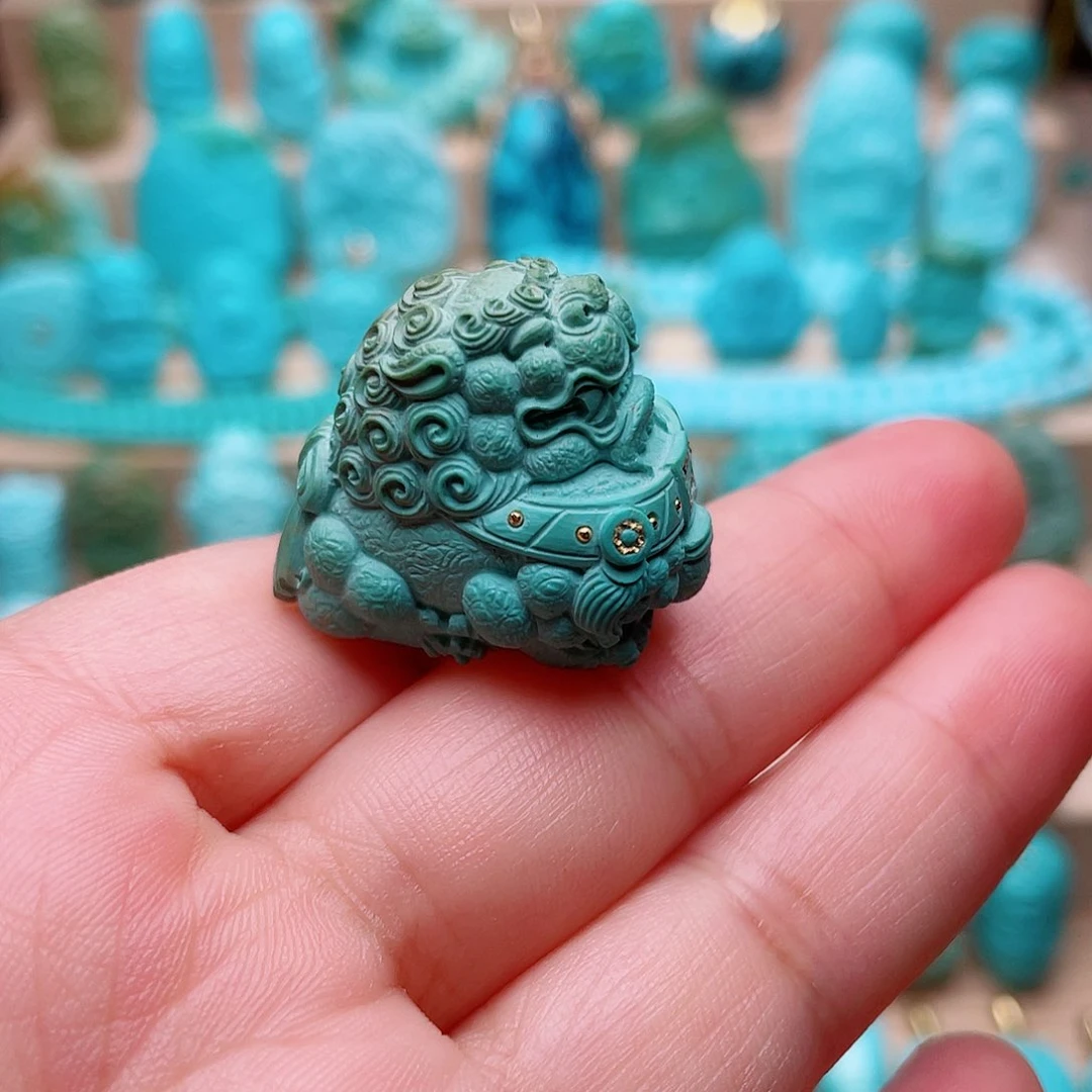 绿松石未镶嵌吊坠(不含链)