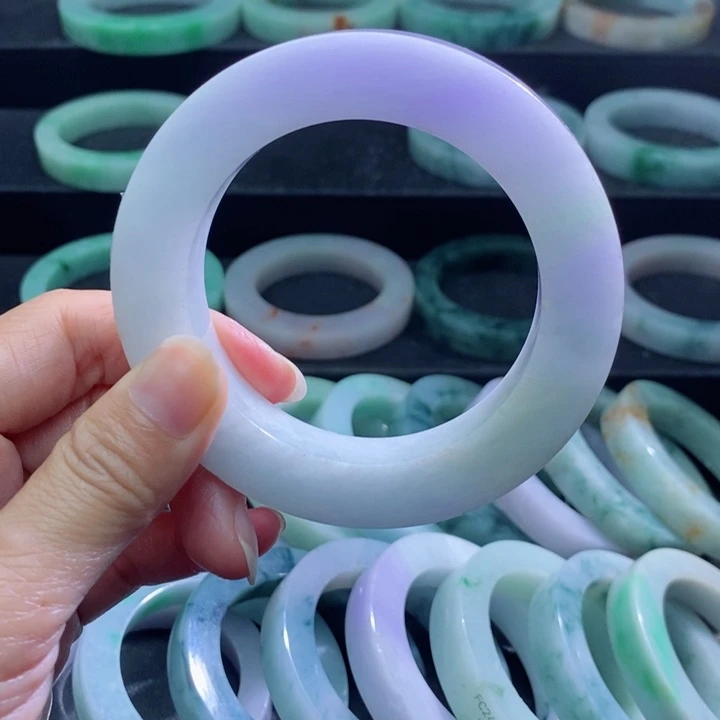 定制翡翠手镯未镶嵌用****子