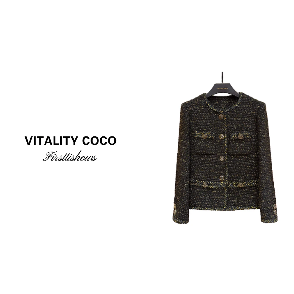 「VITALITY COCO」"收藏家2.0" 高级法式宽松复古小香风外套218