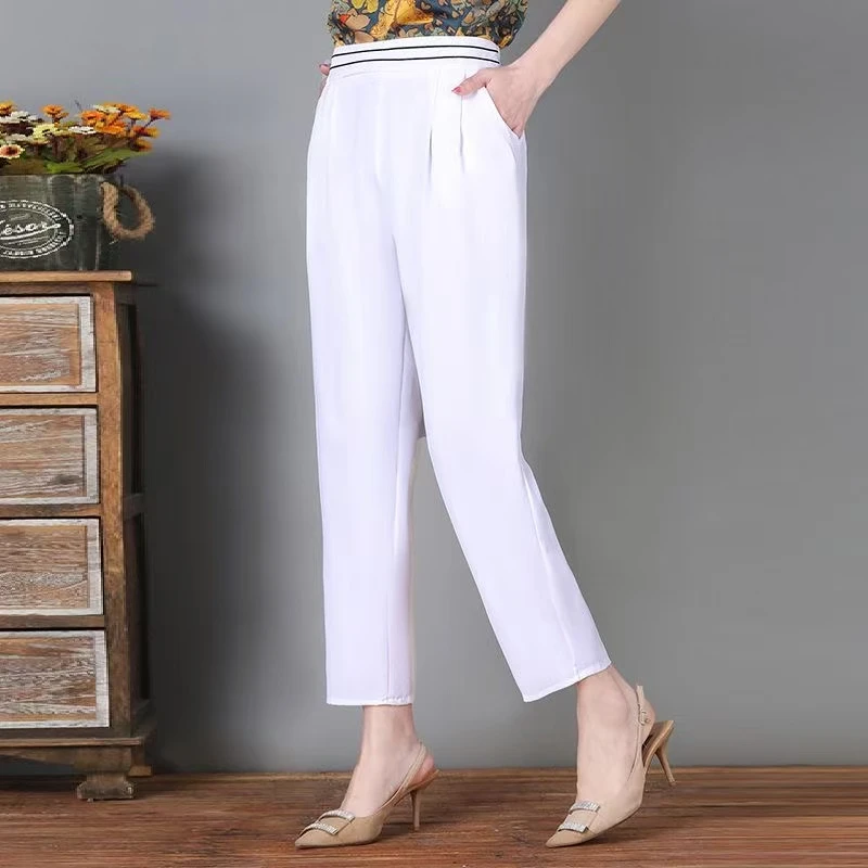 【羽墨】夏季新款小脚哈伦裤休闲大码显瘦