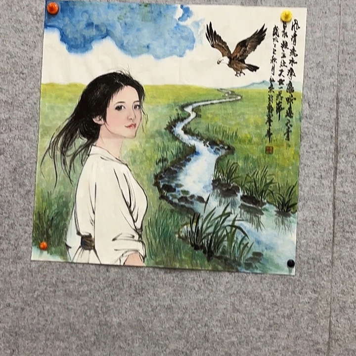 墨***缘国画花鸟的翅膀和翅膀是一样长