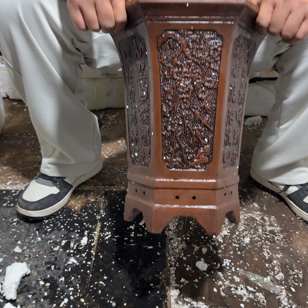 紫砂花盆口径23.30口径