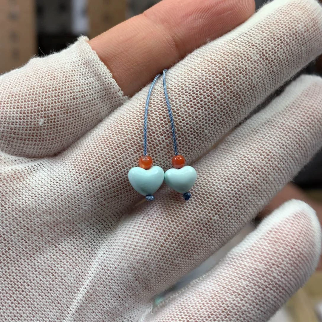 绿松石未镶嵌挂件