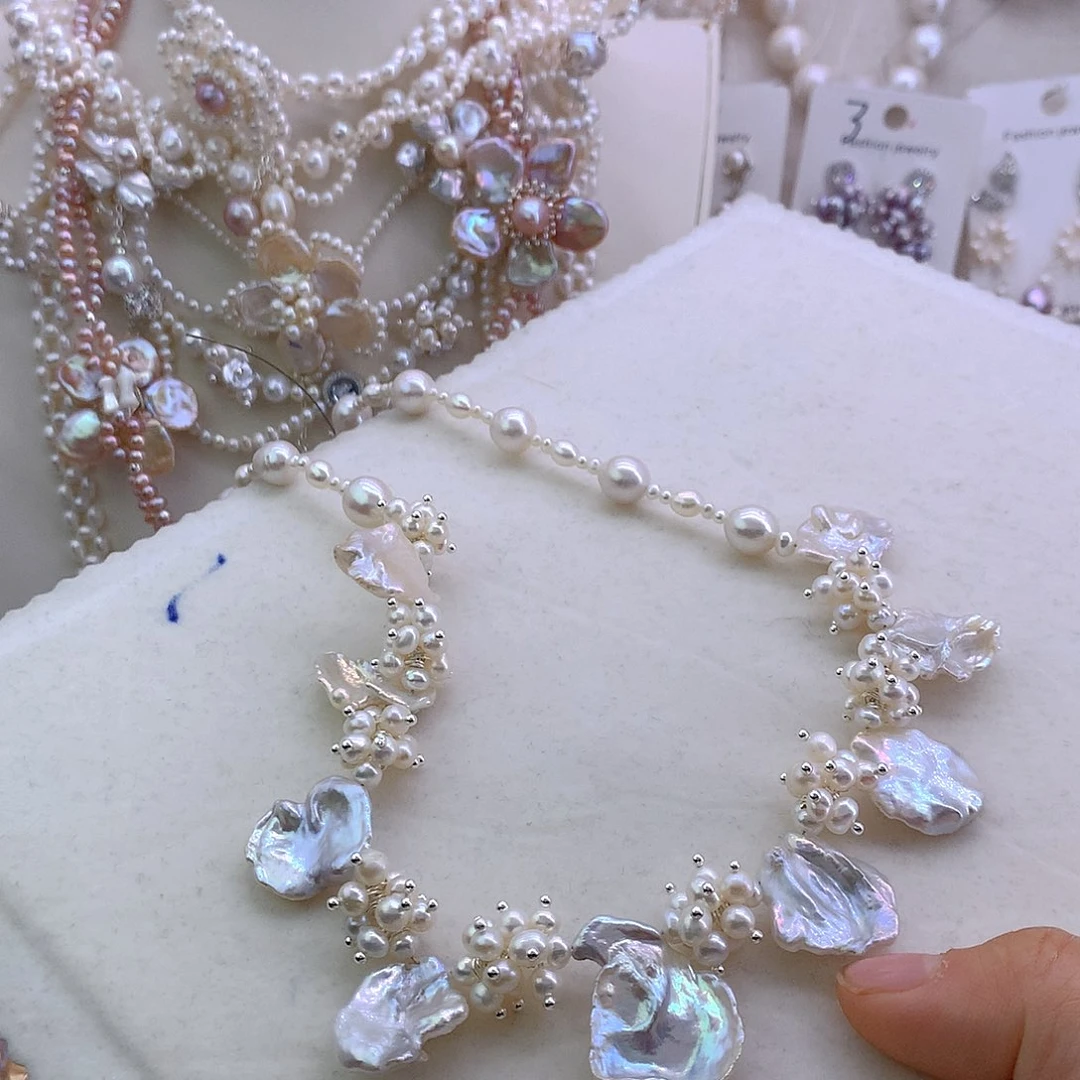 阿***串淡水珍珠项链未镶嵌