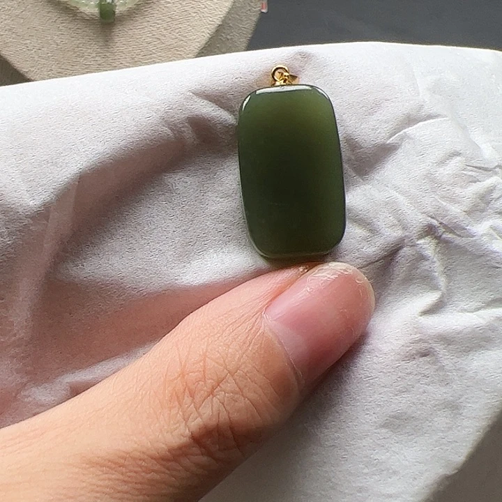 和田玉银S925镶嵌颈饰6