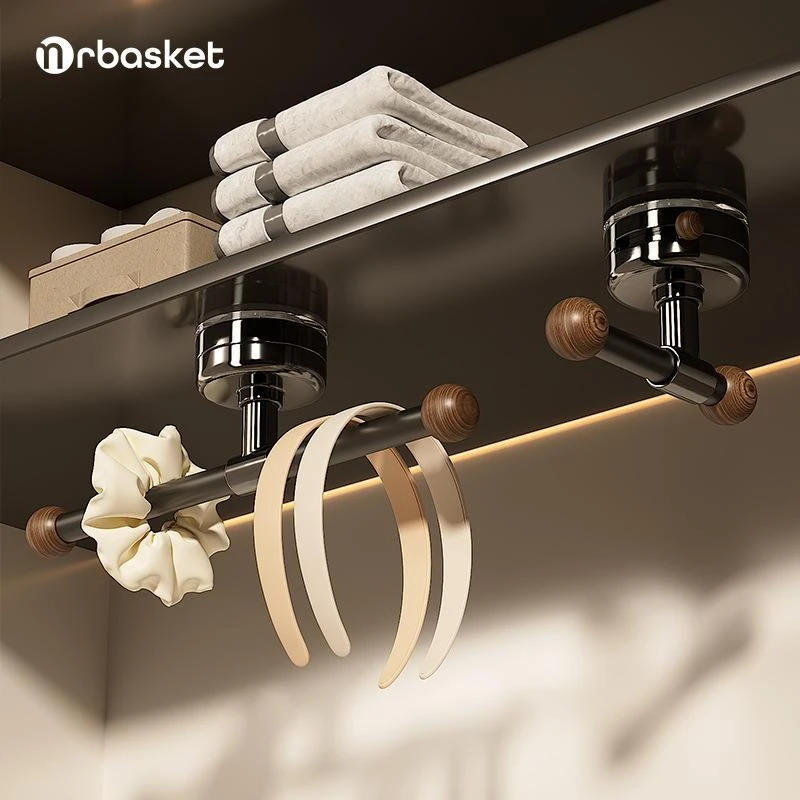 吸盘头绳挂钩壁挂式浴室皮筋发饰收纳架卫生间强承重发圈发箍粘钩