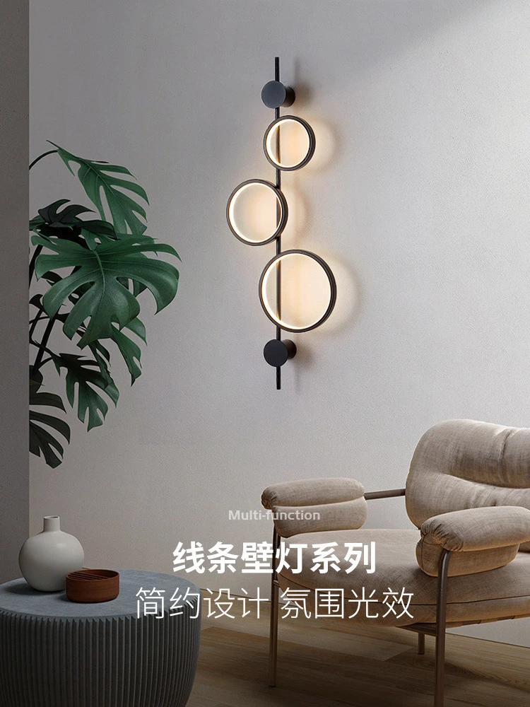 现代简约轻奢楼梯灯极简客厅电视背景墙壁灯卧室床头长条创意壁灯
