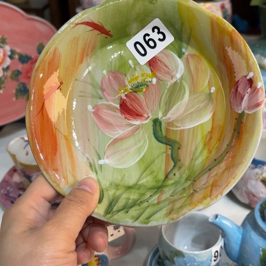 景德镇手绘高温釉下彩陶瓷茶具