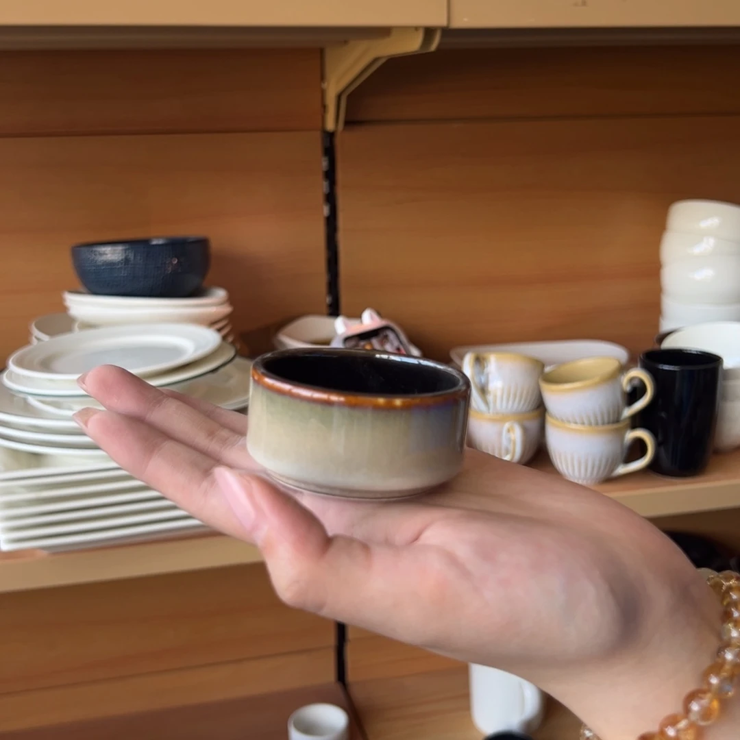 新骨瓷119瑕疵慎拍 流釉白 2.75寸 酱碟