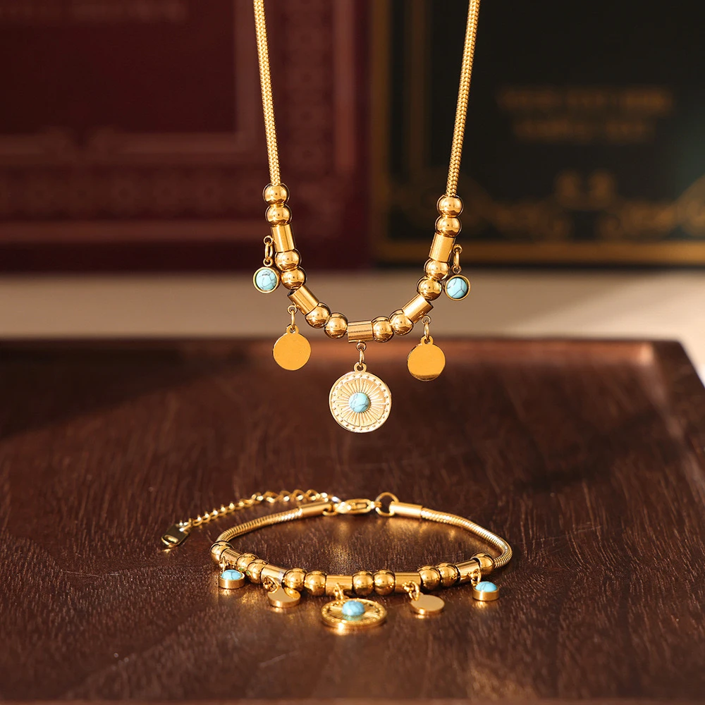 合金项链  DUOFU/ 多福饰 中古项链爆款高级感古着锁骨链轻奢