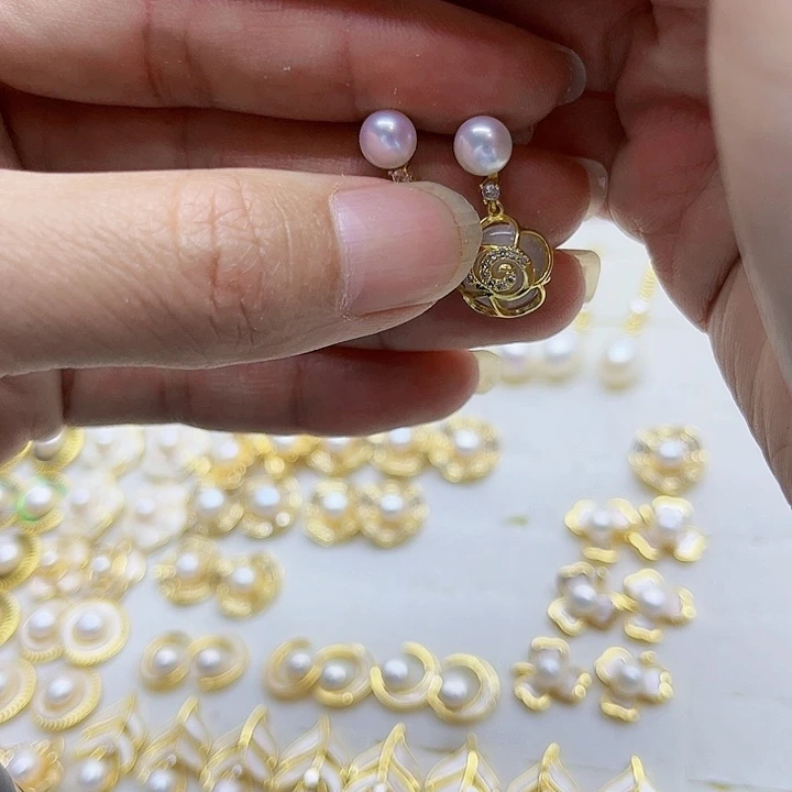 淡水珍珠颈饰银S925镶嵌