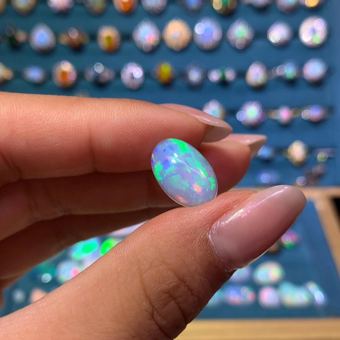 同***参欧泊银S925镶嵌裸石定制