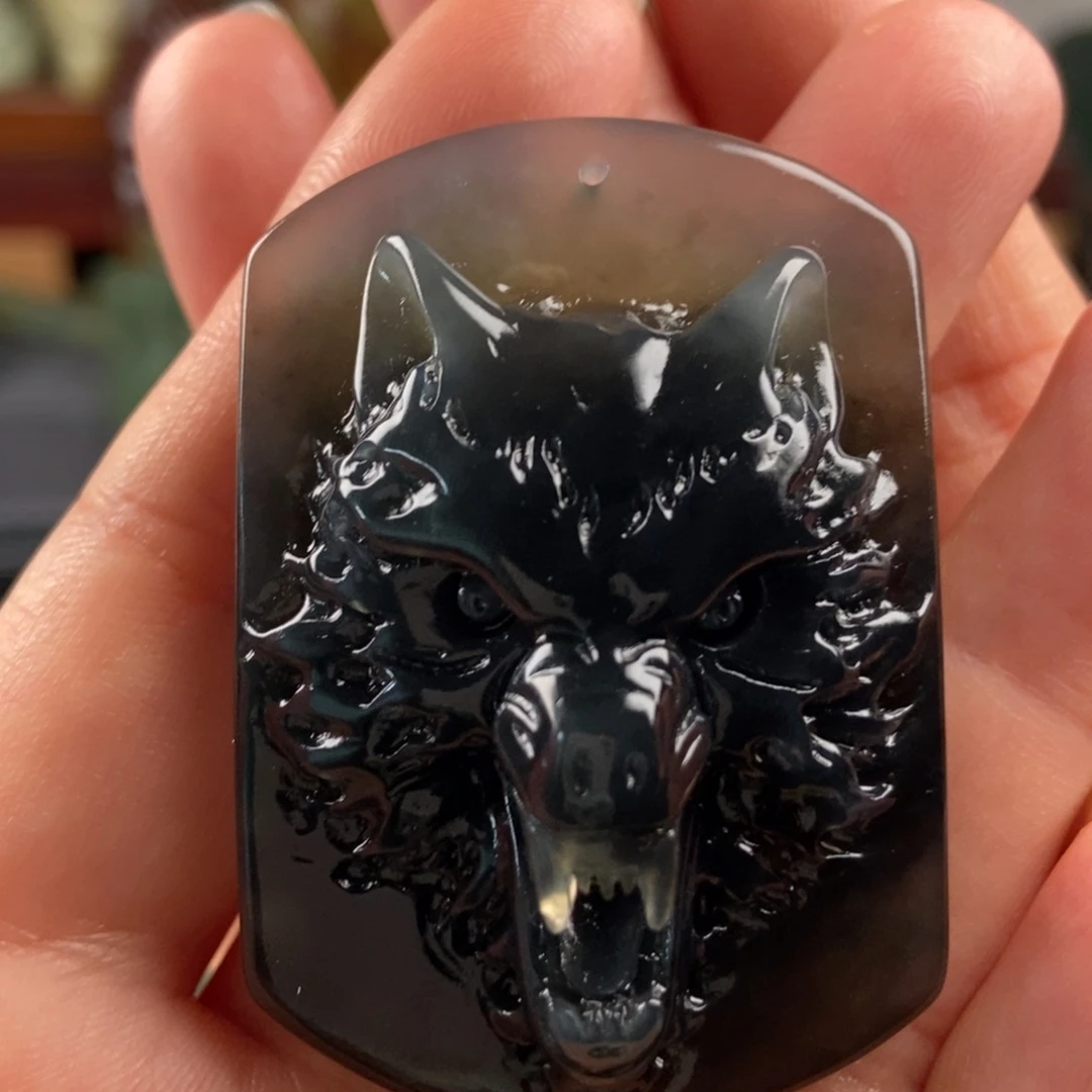 岫玉未镶嵌手把件