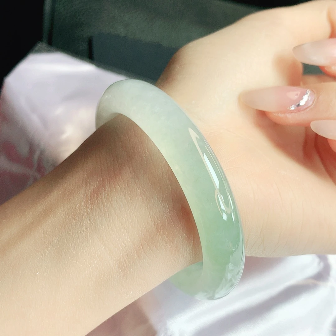 翡翠未镶嵌手镯缅甸天然a货翡翠手镯