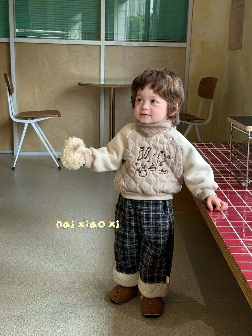 NXX--57028--雪人卫衣--卡其--NO退NO换