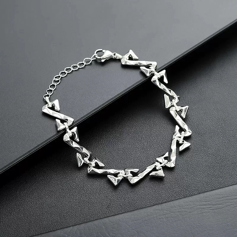 钛钢亚克力手链 情侣手链Z字母简约首饰高级小众设计款生日礼物