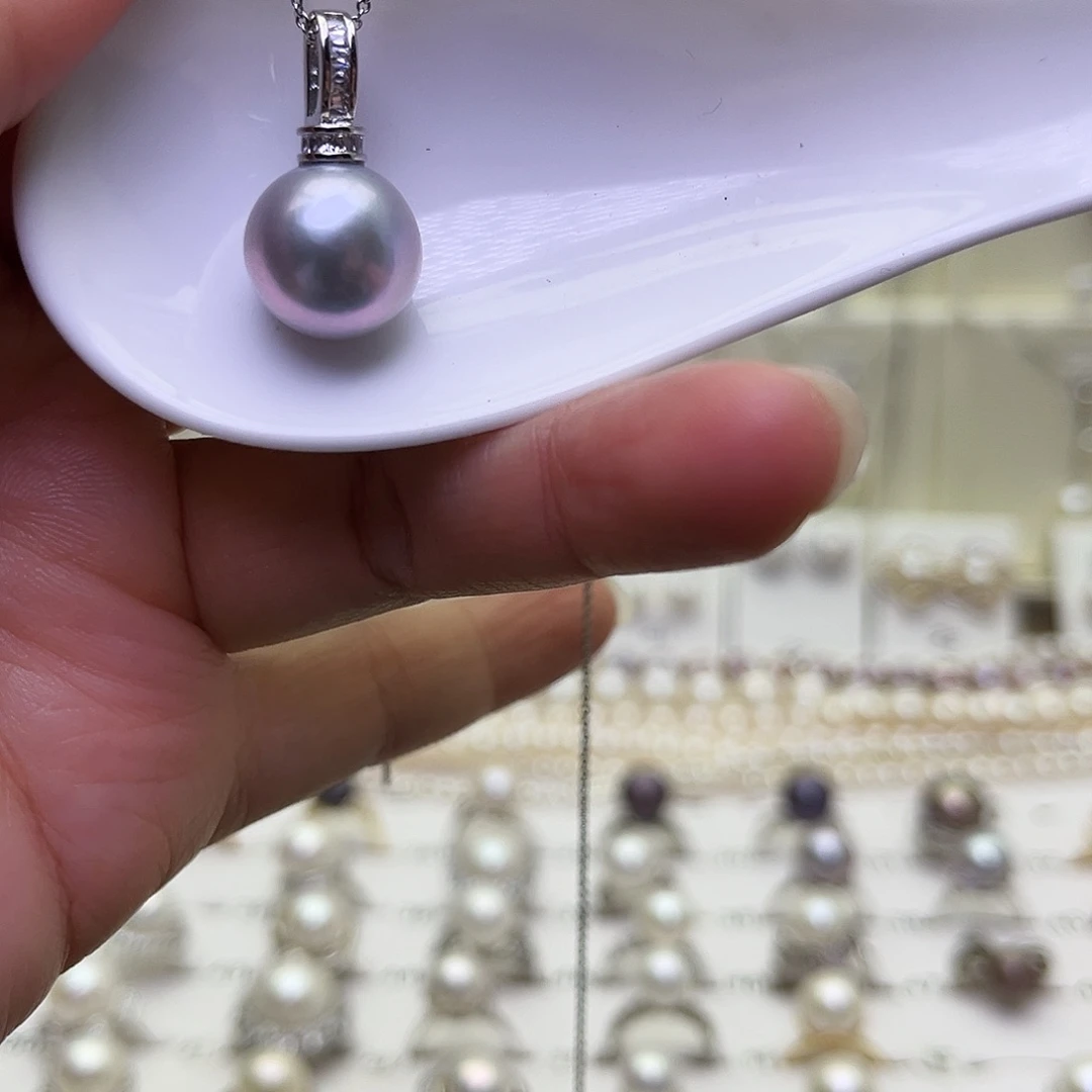 合金淡水珍珠耳饰