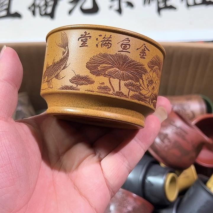 茶杯紫砂全手工紫砂主人杯