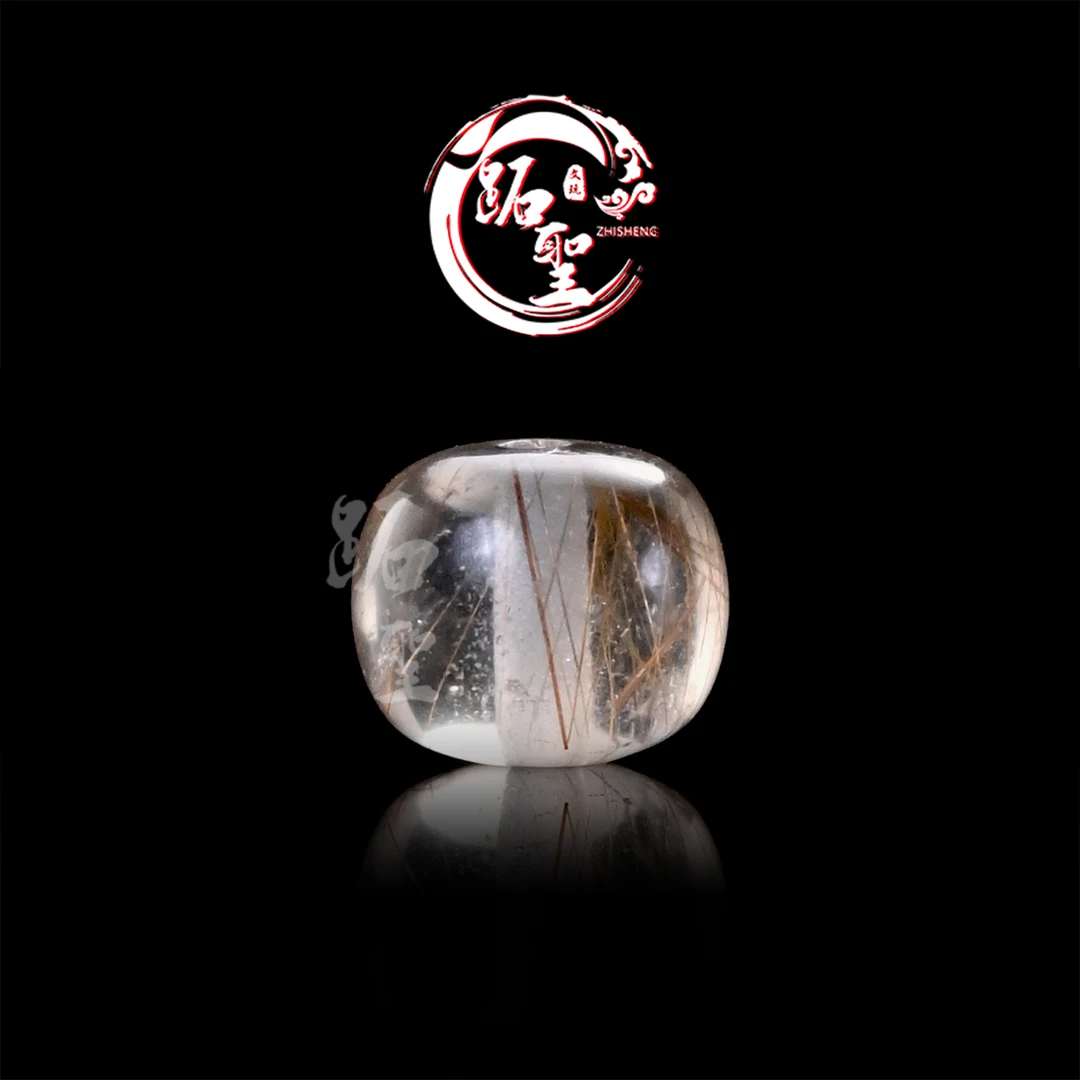 8/10MM铜发晶老型桶珠单珠文玩手串手链配饰配珠散珠顶珠腰珠