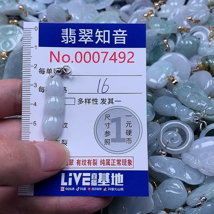 翡翠未镶嵌颈饰7492