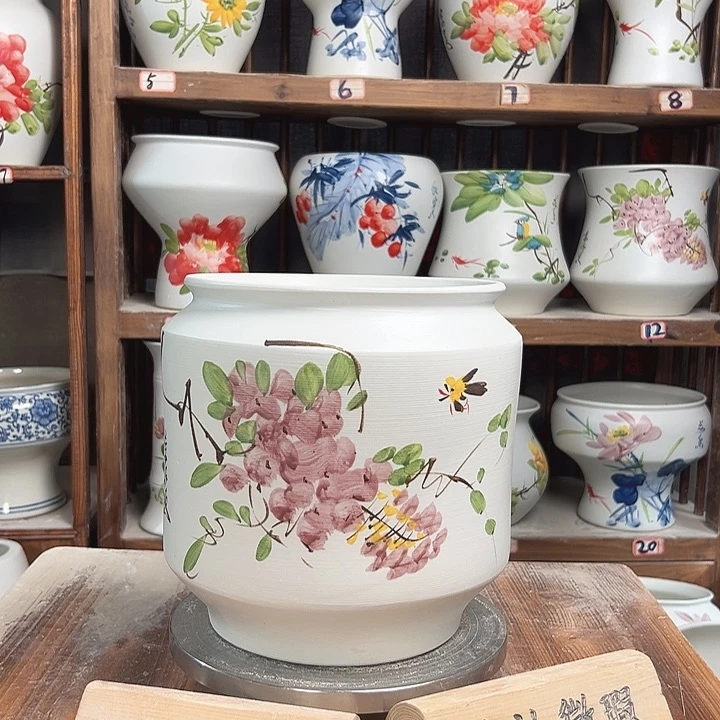 摆件电饭煲紫藤新款陶瓷陶瓷