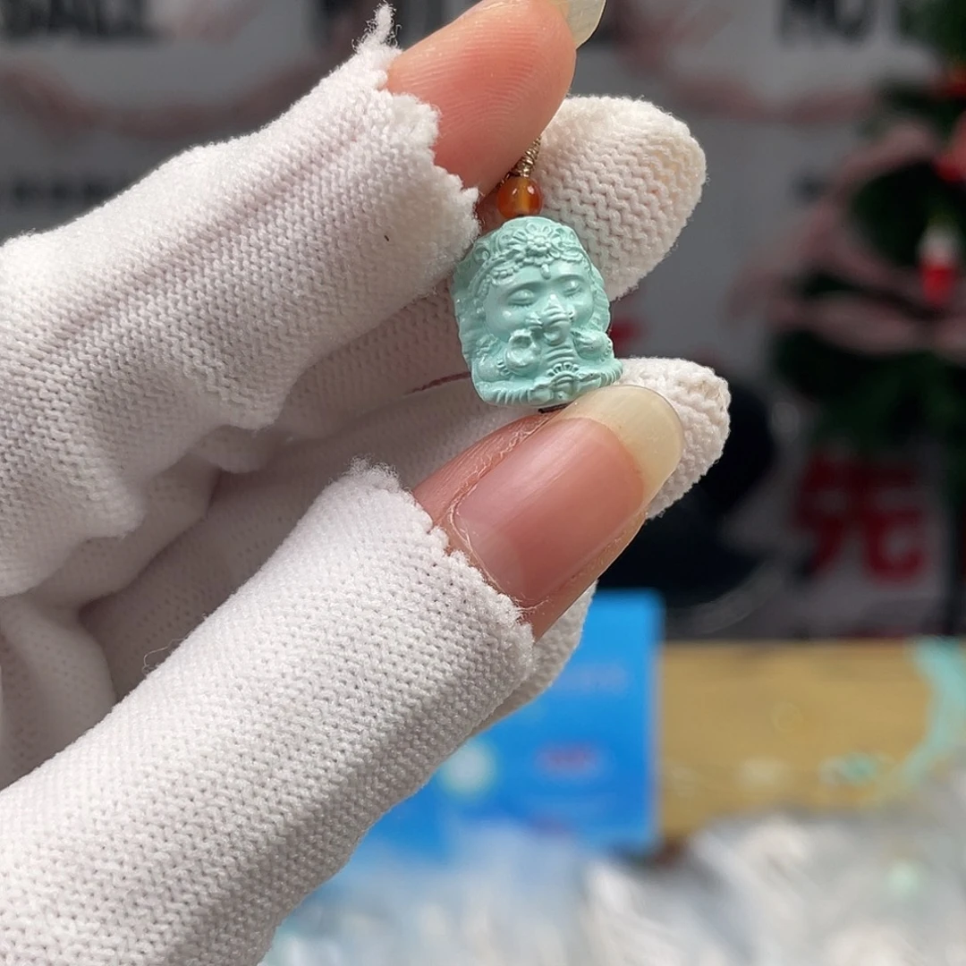 绿松石未镶嵌挂件