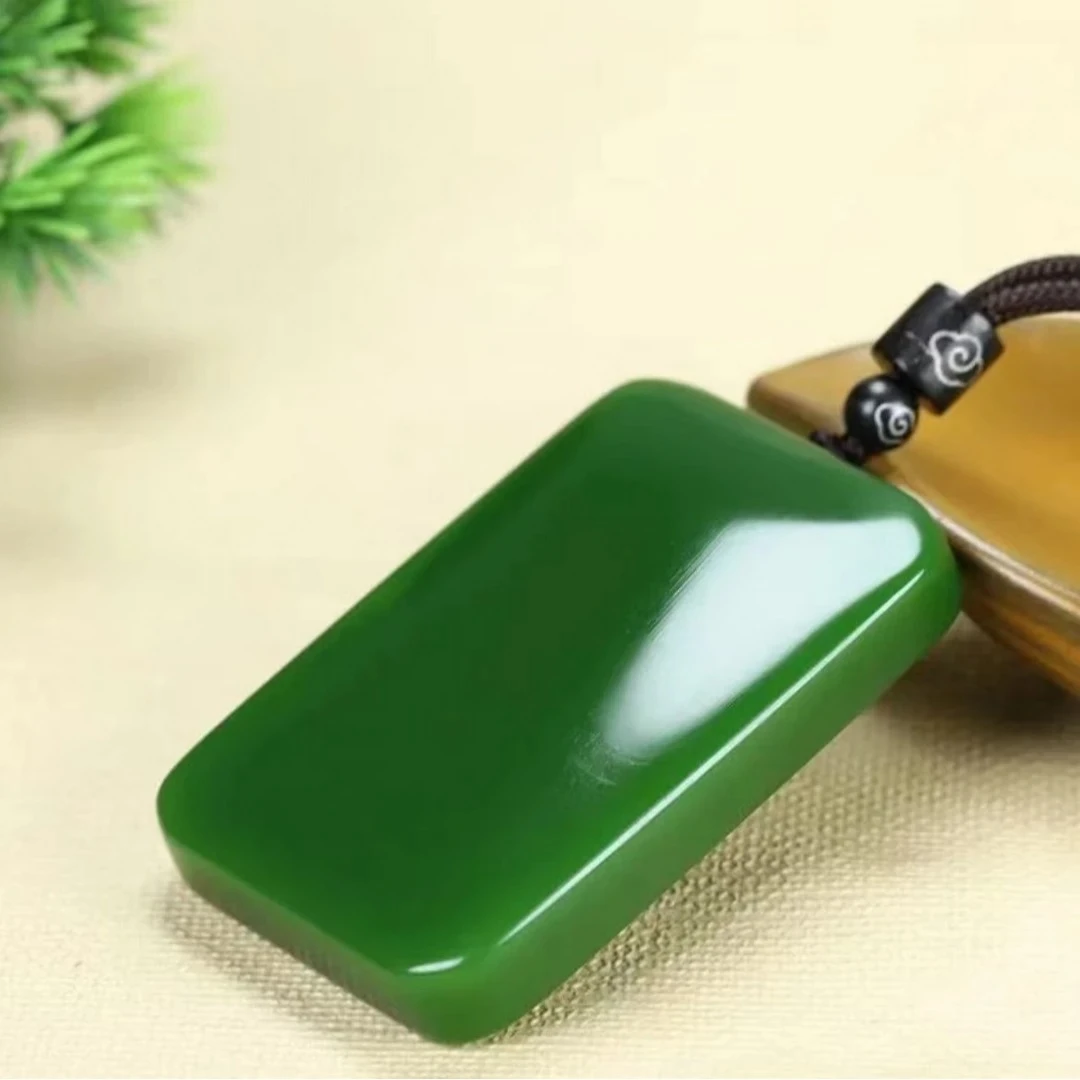 卡64/碧玉无事牌/天然和田玉