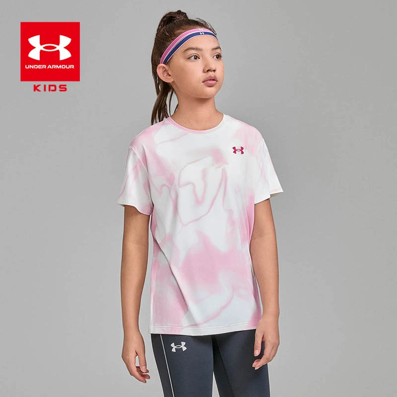 Under Armour/安德玛儿童夏季大童室内户外运动训练短袖透气T恤