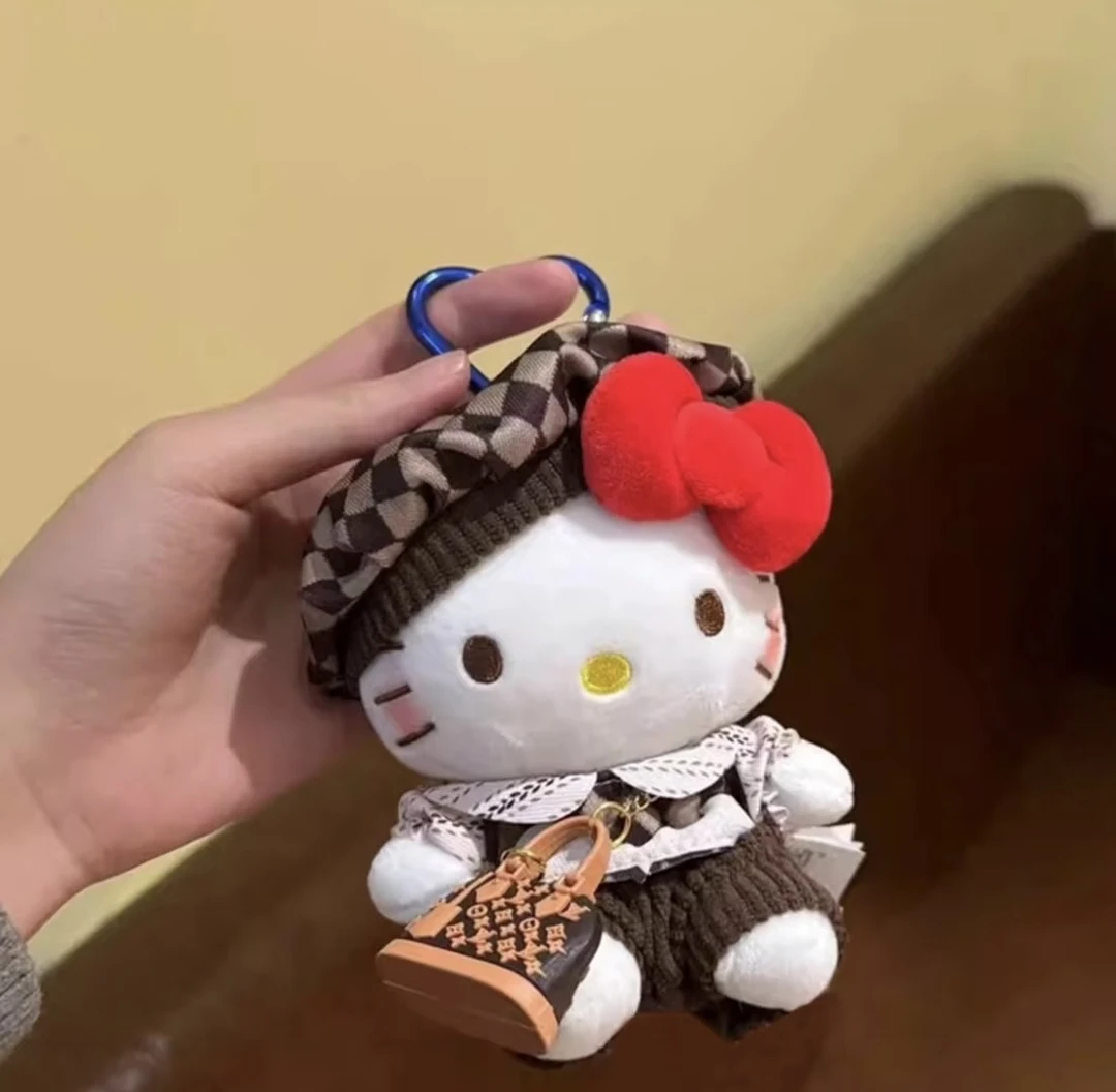 正版授权 hello kitty可爱潮玩毛绒公仔挂件钥匙扣