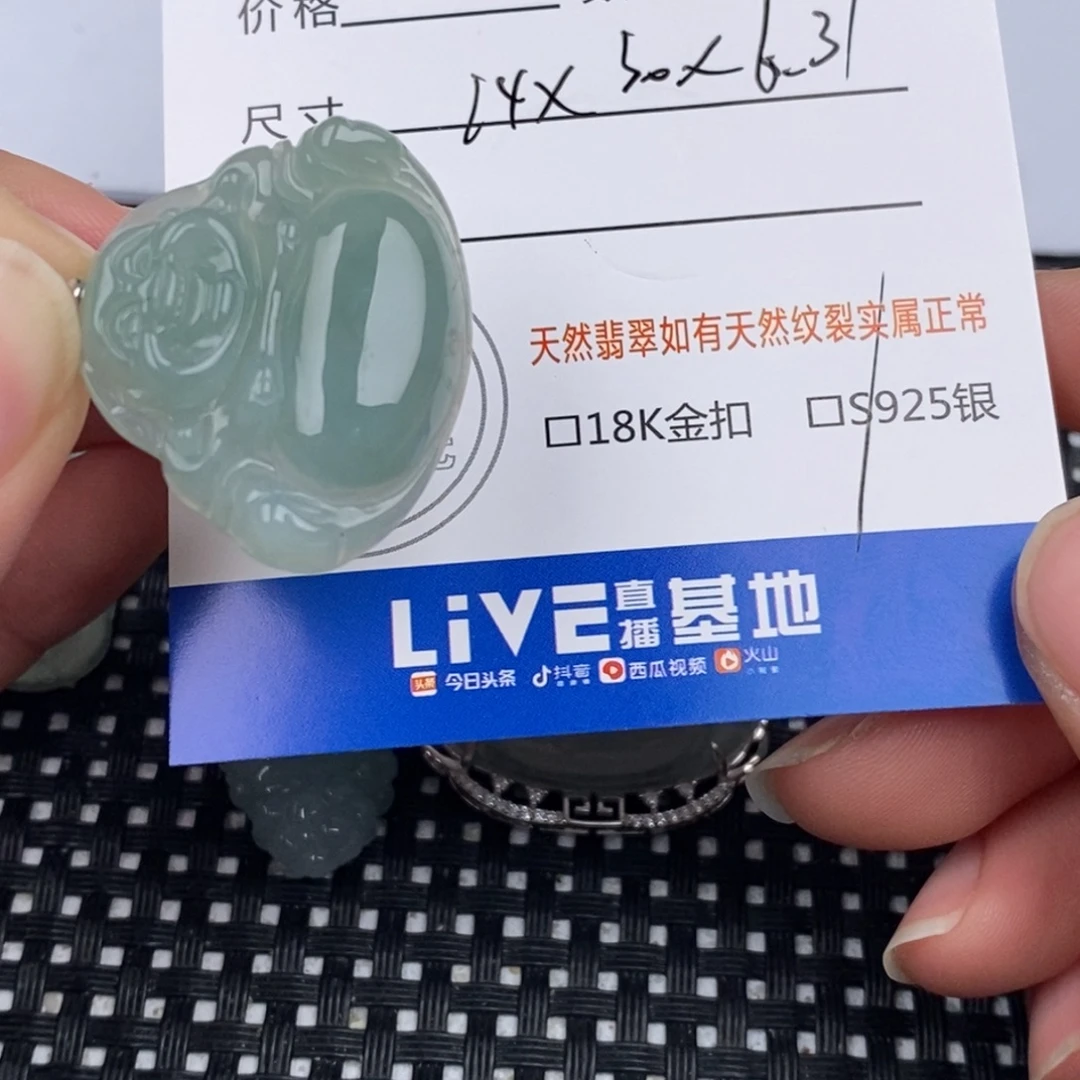 翡翠银S925镶嵌颈饰