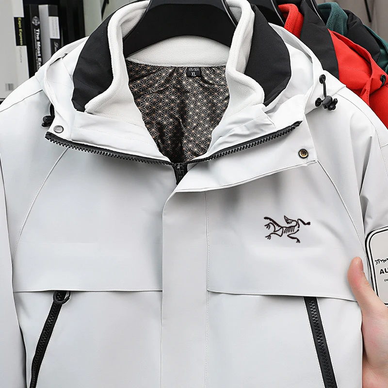 始祖新款鸟家秋冬户外山系冲锋衣男女三合一防风防水保暖石墨烯