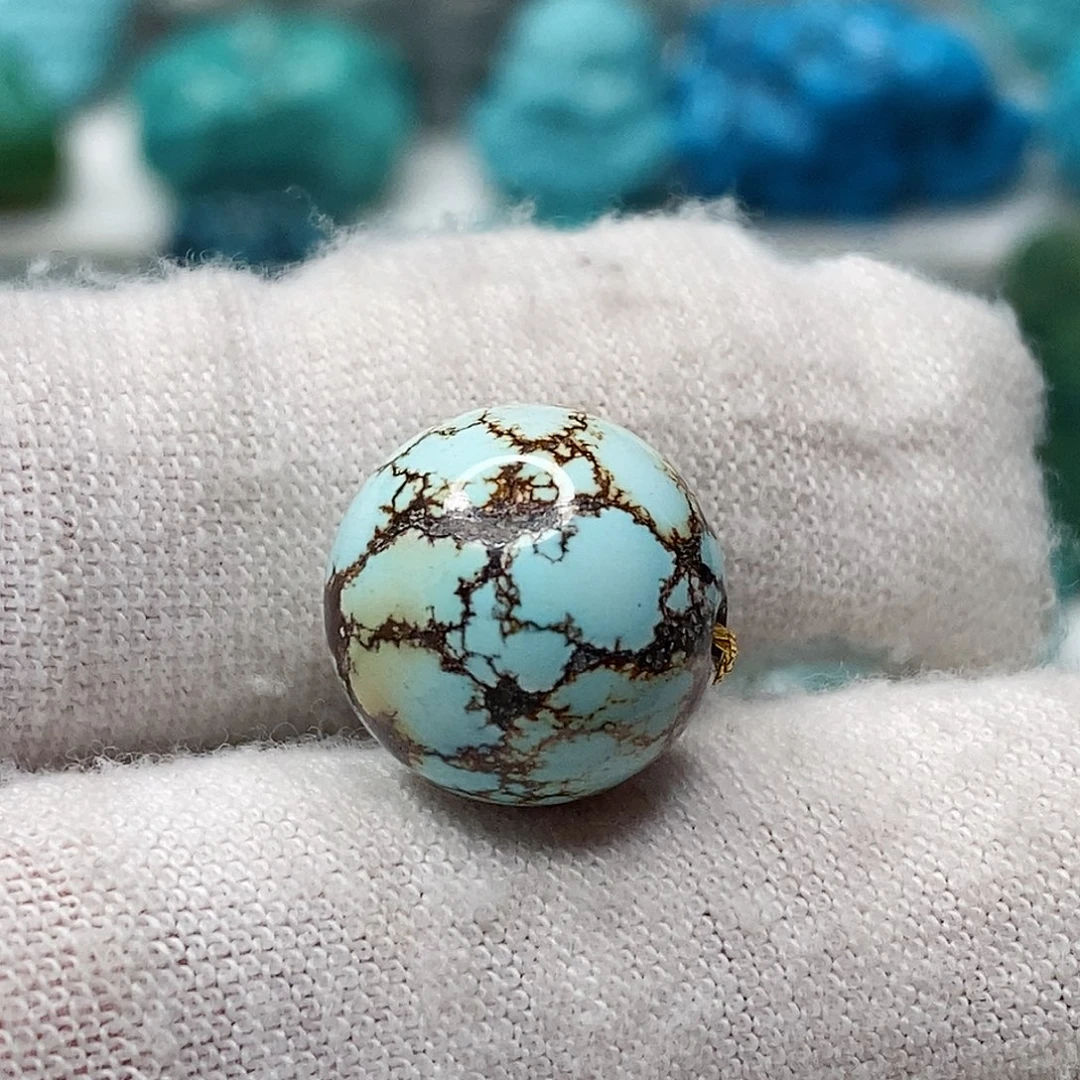 绿松石未镶嵌天然原矿 地大质检