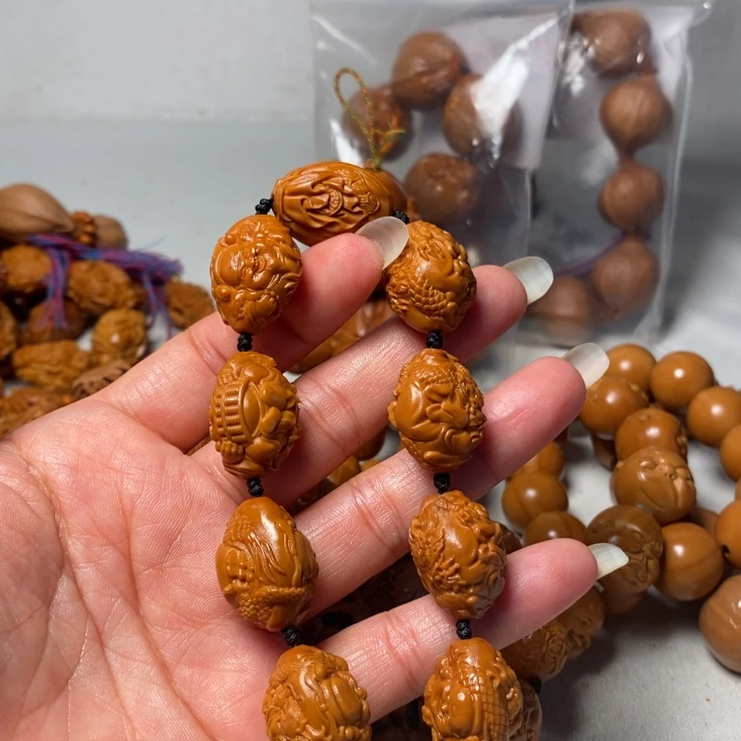 海***龙橄榄核吊坠玉龙横财