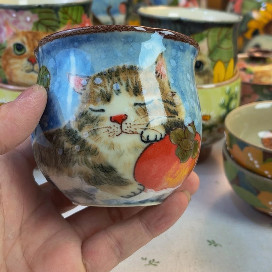 【闪购商品】摆件快****～桃园山房高温釉下彩