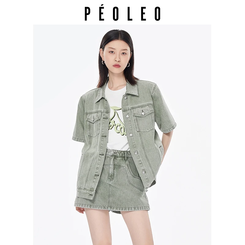 【岚岚专属】牛仔短袖夹克PK3202227