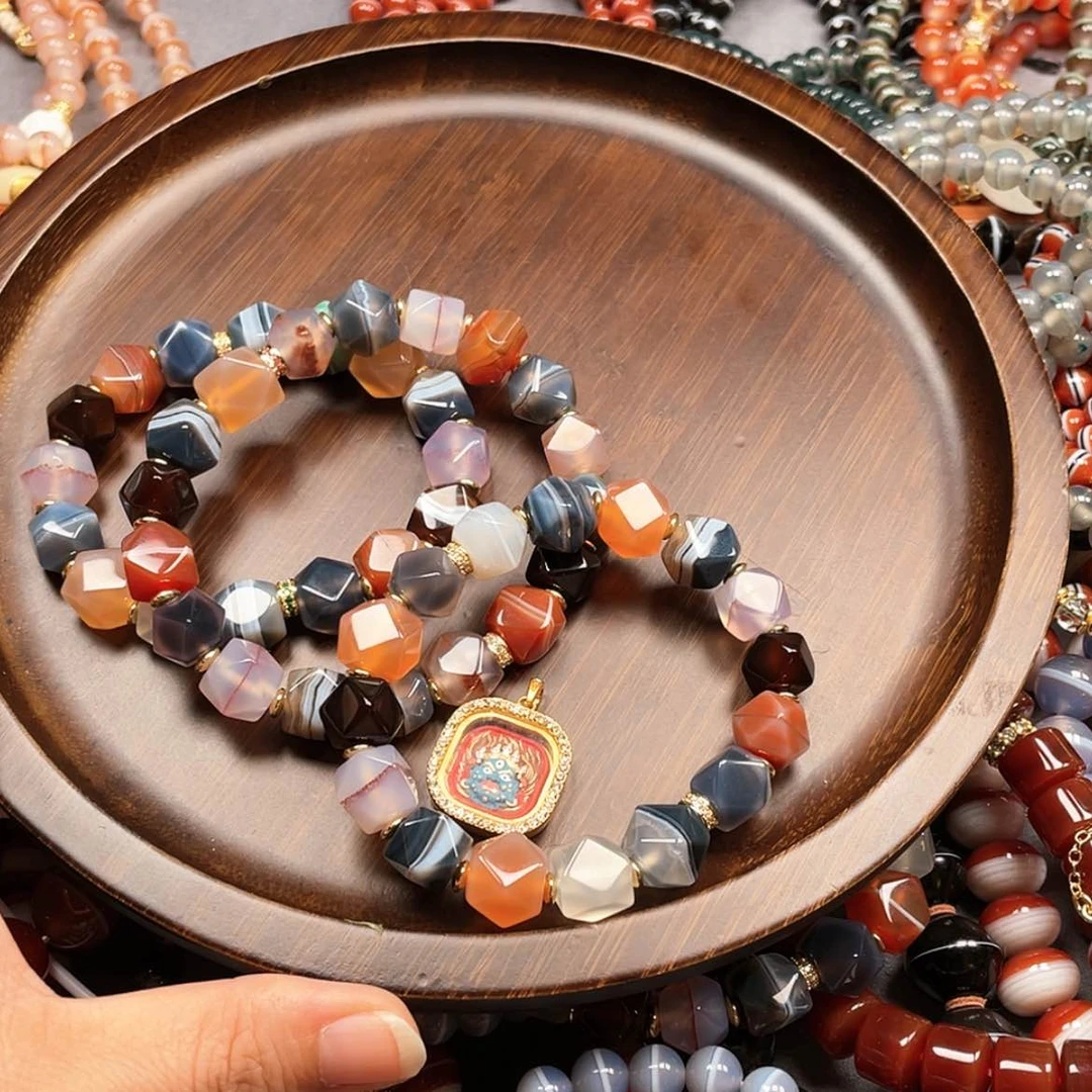 【闪购商品】玛瑙/玉髓合金珠宝半成品杰**姐