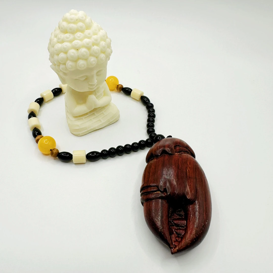 S0094 花梨木手把件蟹钳（无礼盒）