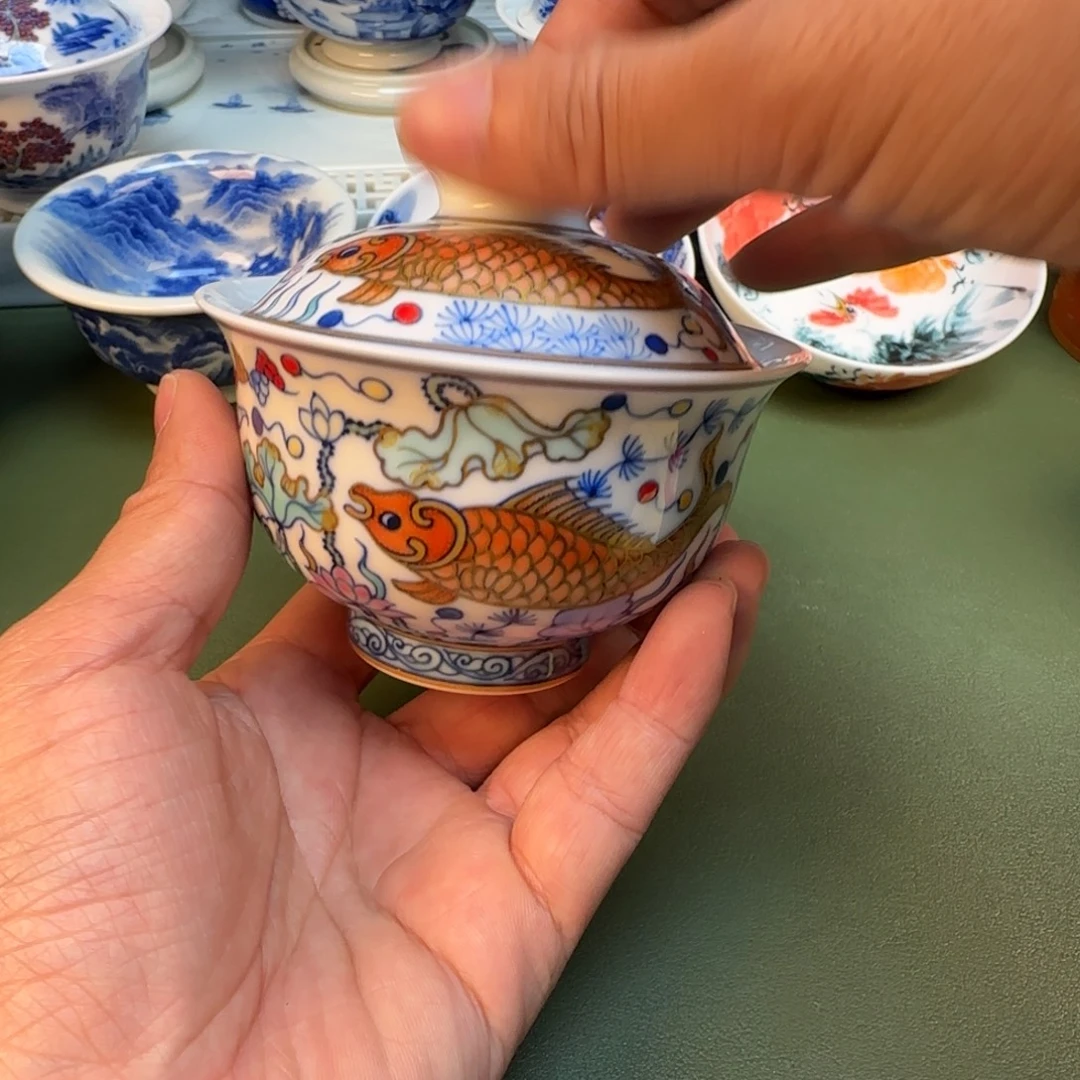 纯手工纯手绘茶具石头87