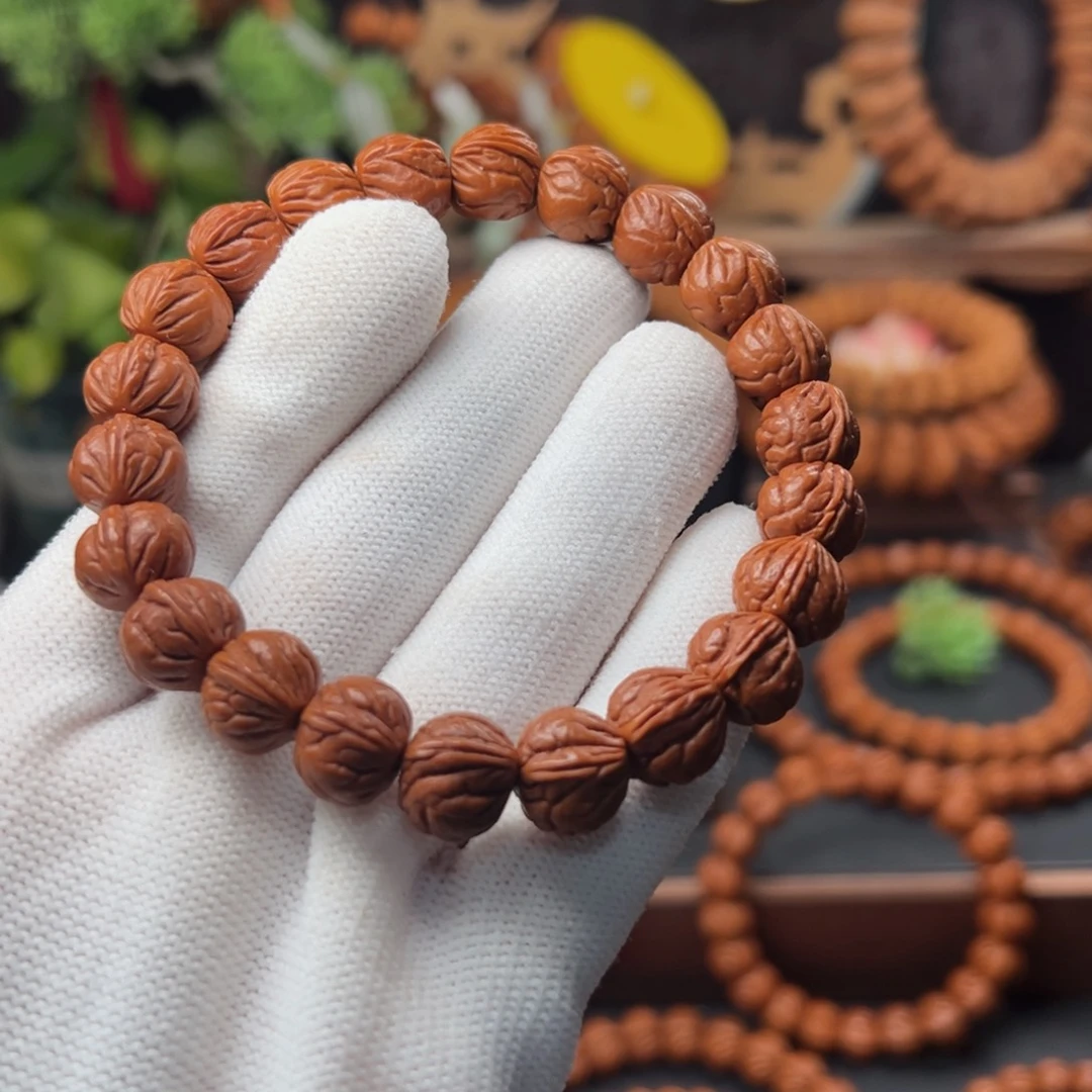 吊坠桃核1.2玉龙脊手串