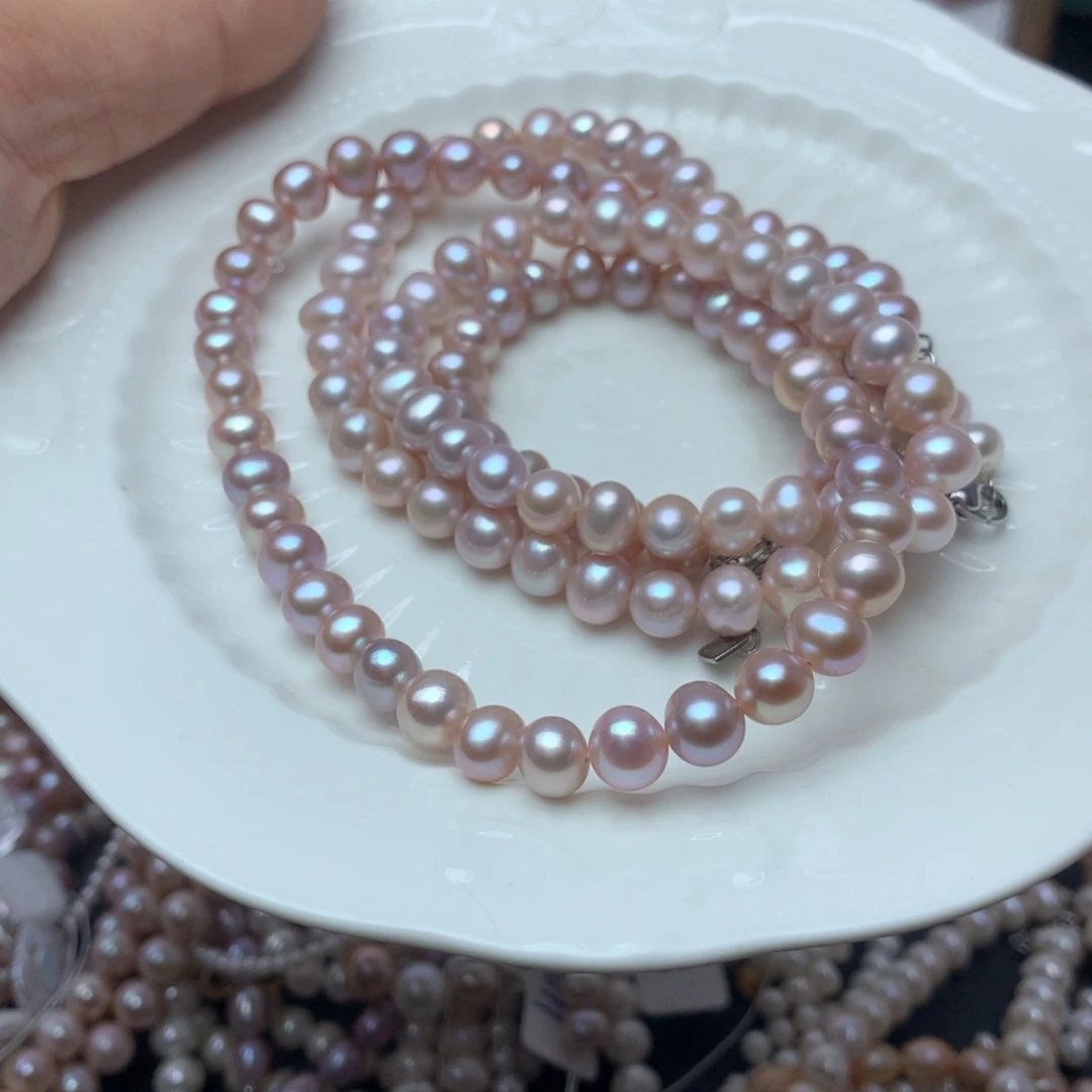 淡水珍珠7-8未镶嵌书****）n13项链
