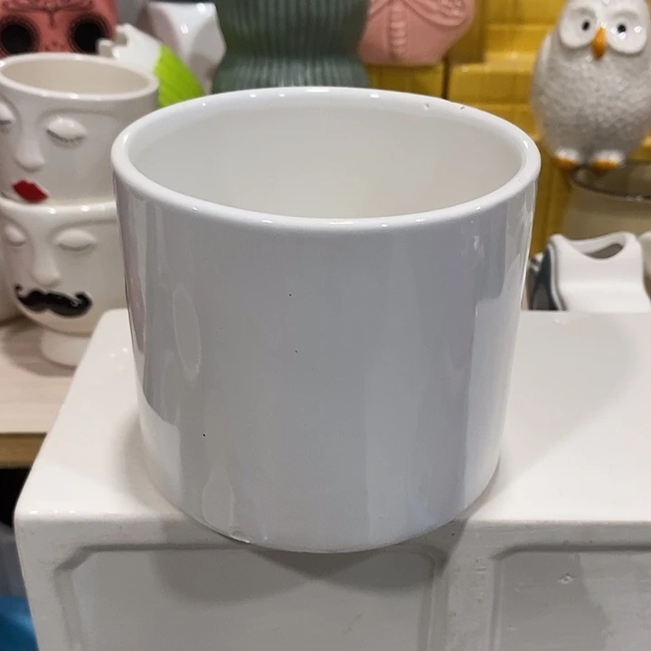 陶瓷花盆有孔 瑕疵介意勿拍