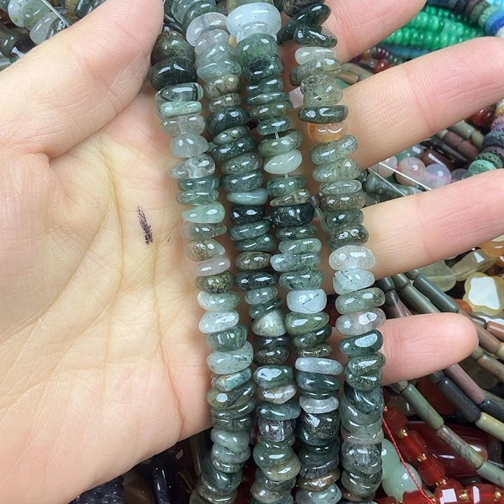 查罗石散珠合金卡10绿发隔片一条